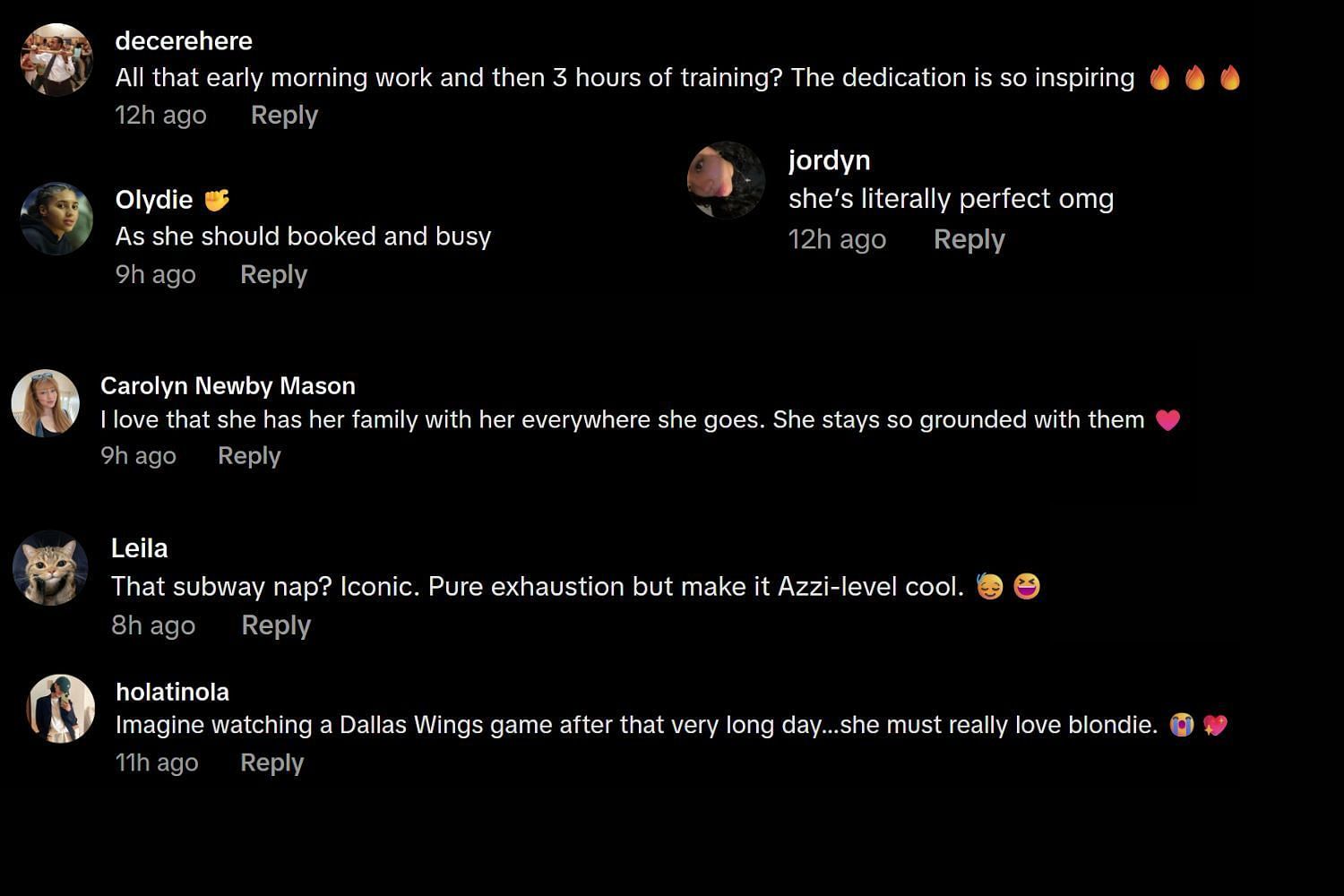 Fans commented on TikTok (@azzi35/TikTok)